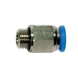 Aircraft Push-in-Stecker 1/8" AG x 8 mm, gerade, 15 bar Produktbild